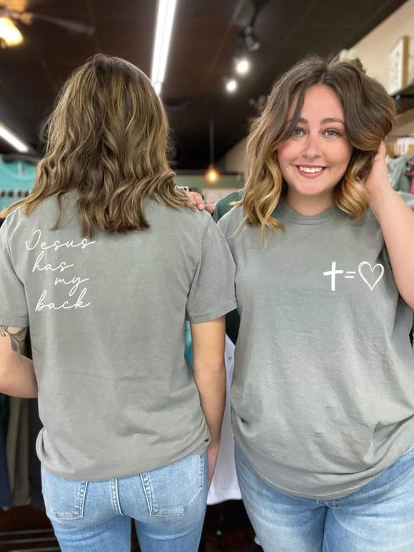 Jesus Has My Back Tee *plus size
