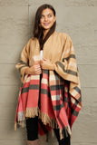 Plaid Shawl Poncho