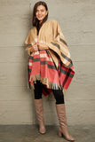 Plaid Shawl Poncho