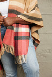 Plaid Shawl Poncho