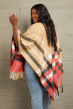 Plaid Shawl Poncho