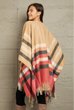 Plaid Shawl Poncho