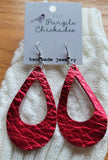 Red Teardrop Earrings