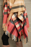 Plaid Shawl Poncho