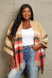 Plaid Shawl Poncho